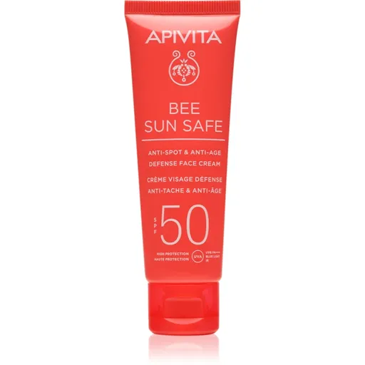 Apivita Bee Sun Safe Anti-Spot and Anti-Age Face Cream SPF 50 crema protectoare impotriva imbatranirii pielii SPF 50 50 ml