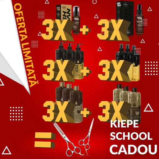 Pachet Ulei Barba+Parfum Barba Adonis+After Shave Crema+After Shave Colonie+Sampon Barba 3 buc+Set Kiepe School