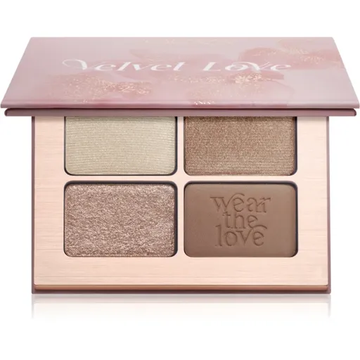 ZOEVA Velvet Love Eyeshadow Quad paletă cu farduri de ochi culoare Beautiful Bright Eyes 4x1,5 g