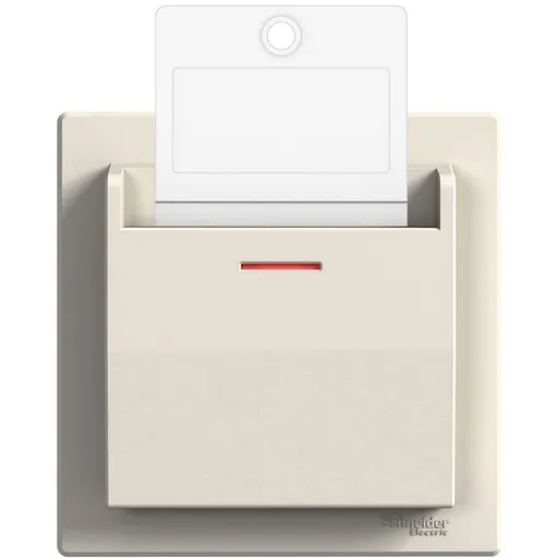 Interupator cartela 10A, fara surub Schneider Asfora EPH6200123, crem