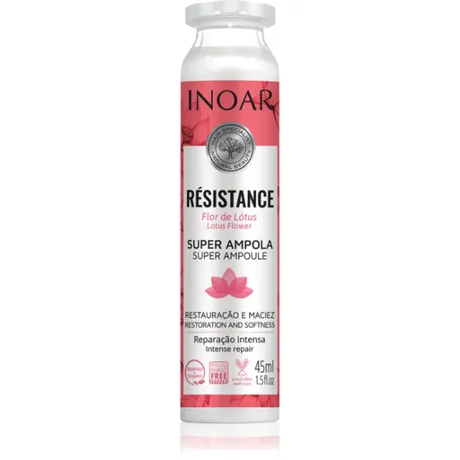 INOAR Résistance Flor de Lótus fiolă pentru intarirea parului 45 ml