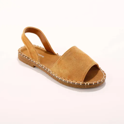 Sandale plate cu degete deschise