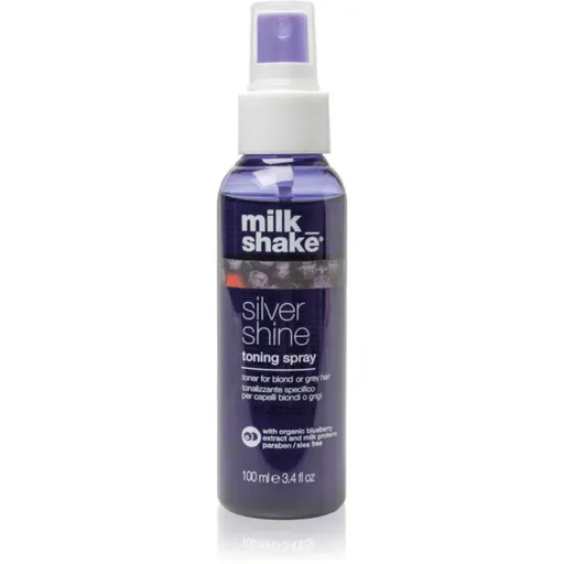 milk_shake® Silver Shine Toning Spray spray tonifiant pentru părul blond şi gri 100 ml