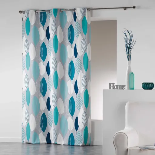 Cortină cu imprimeu de frunze