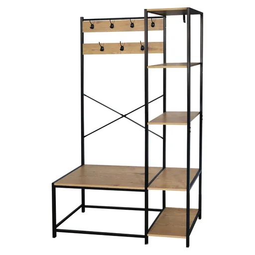 Cuier cu rafturi BERDY, stejar