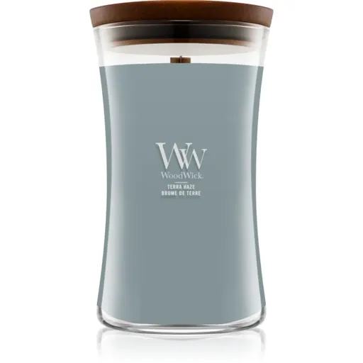 Woodwick Terra Haze lumânare parfumată cu fitil din lemn 610 g