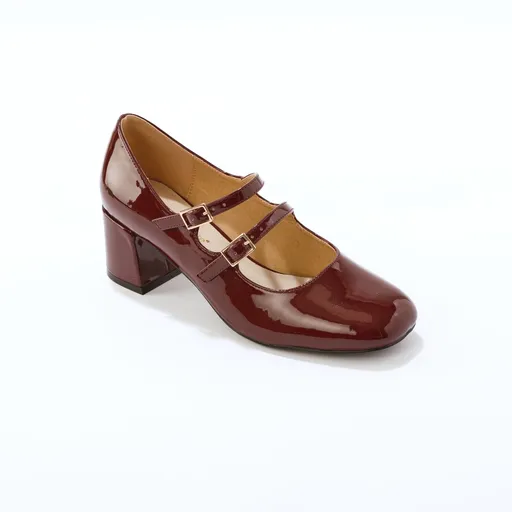 Pantofi cu toc înalt din piele lăcuită