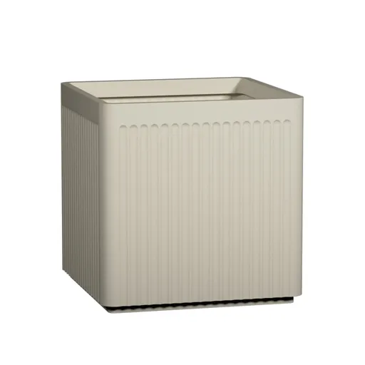 Pottery Pots Ghiveci de flori Block Linea, alb matasos, dimensiuni multiple - Ghivece ceramice mărimea: L - 50 x 50 x 50 cm