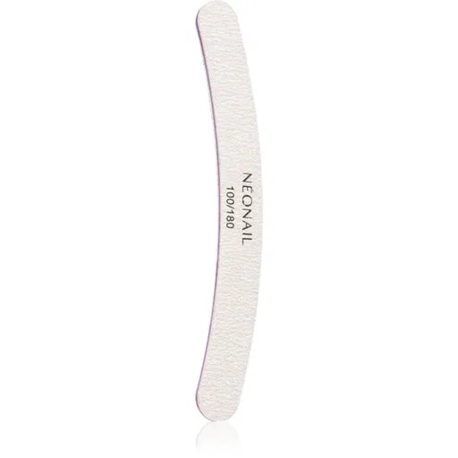 NEONAIL Nail File Curved pilă de unghii 100/180 1 buc
