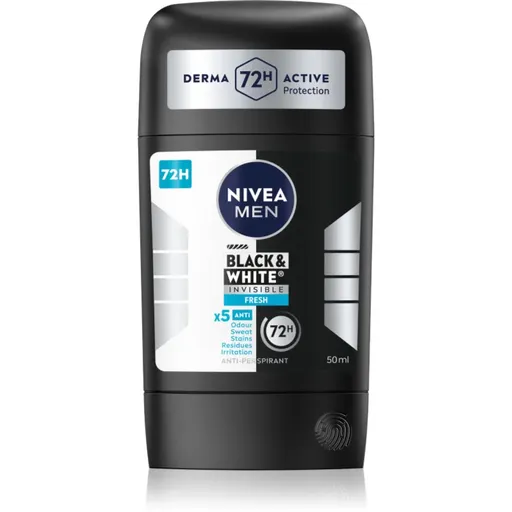 NIVEA MEN Black & White Invisible Fresh antiperspirant puternic pentru barbati 50 ml