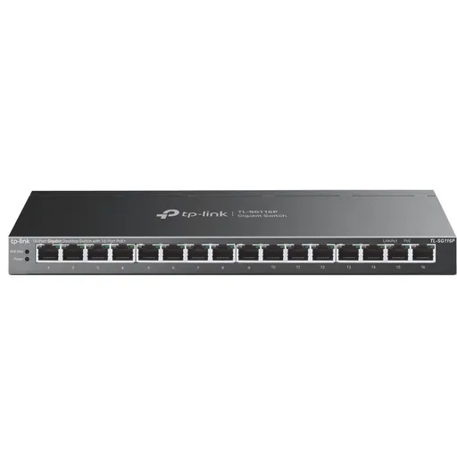 TPL SW 16P-GB UNMNGD DESKTOP Switch PoE TP-LINK TL-SG116P