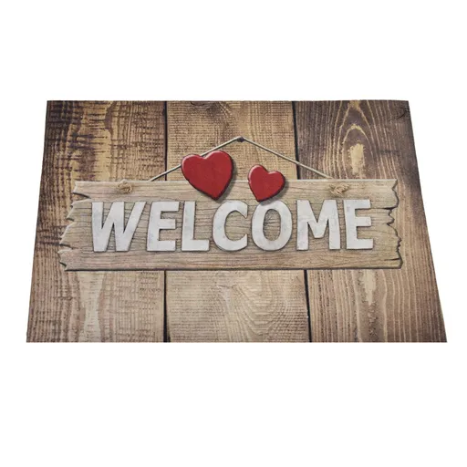 Covoras usa de la intrare Chilai Home 877CHL1001, 45x70 cm, PVC, Maro