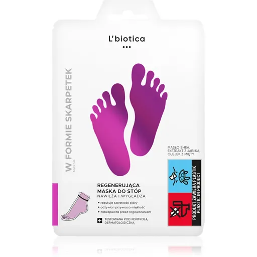 L’biotica Masks masca regeneratoare pentru picioare sub formă de șosete 32 ml