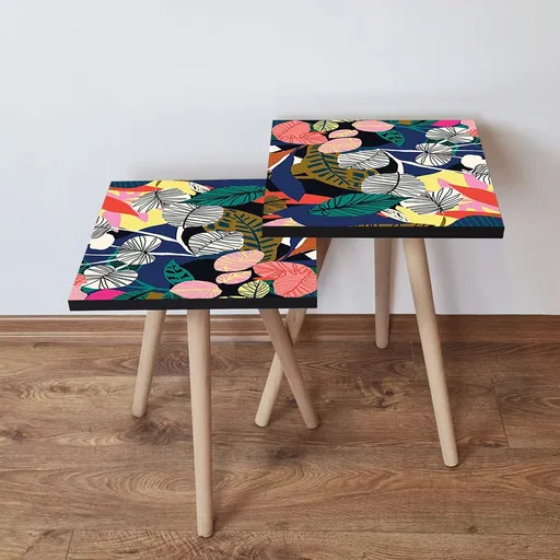 Set masute 2 piese, Hanah Home, 2Shp209, Multicolor