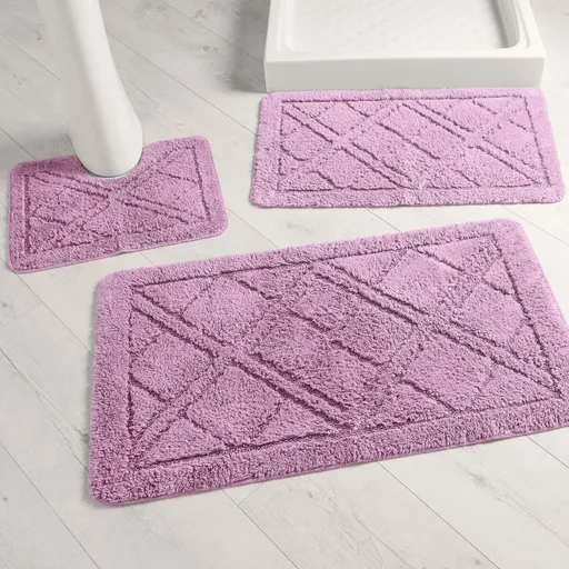 Covoraș de baie cu model de diamant