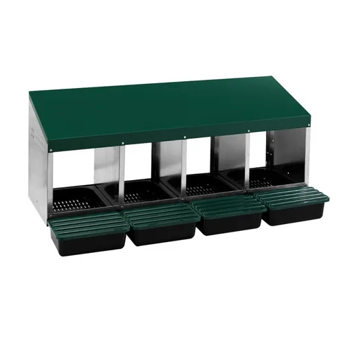 Cuibar gaini si pasari cu 4 compartimente, MG-04 PROFI cu colector de oua