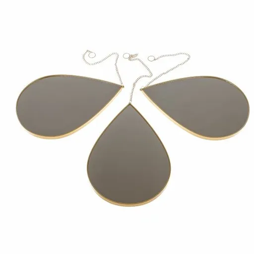 Oglindă de perete, set de 3 bucăți, 27x  1 x 19 cm