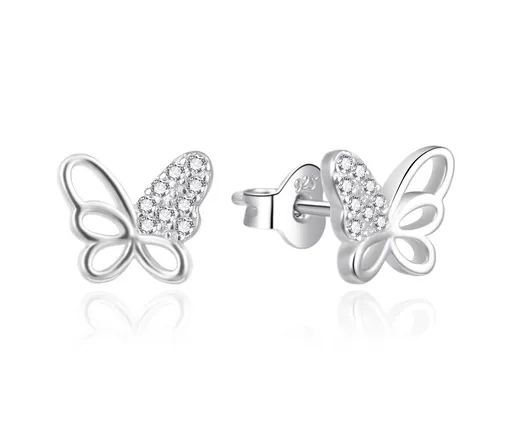 Agato Cercei fluturi la modă din argint cu zirconi AGT-E212PW