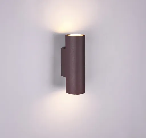 Aplica de perete Marley, TRIO, 6x8x18 cm, 35W, 2x GU10, metal, maro