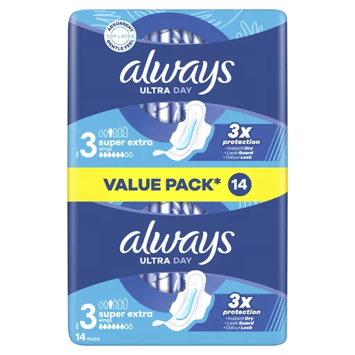 Always Absorbante igienice Ultra Day Super Extra Duo 14 bucăți