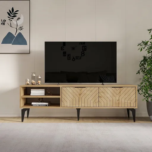 Comoda TV, Hanah Home, Regina, 160x50x29.6 cm, Maro