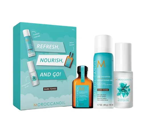 Moroccanoil Set cadou Refresh, Nourish and Go - Dark Tones