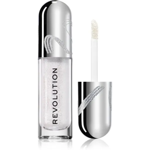 Makeup Revolution Metallic Muse Glitter Muse farduri de ochi lichide cu sclipici culoare Silver 3.5 ml