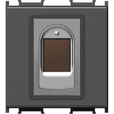BIOPASS Intrerupator digital cu amprente, 3A, antracit, TEM Modul TEM-EM71AT-U