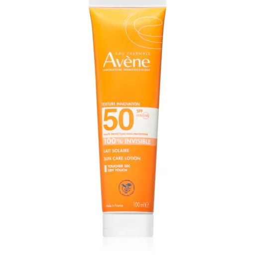 Avène Sun Care Lotion 100% Invisible lapte de corp pentru soare rezistent la apa SPF 50 100 ml
