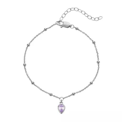 Hot Diamonds Brățară din argint pentru femeile născute în iunie Silver Whisper SWB030