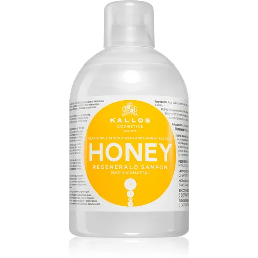 Kallos KJMN Professional Honey sampon revitalizant si hidratant pentru păr uscat și deteriorat 1000 ml