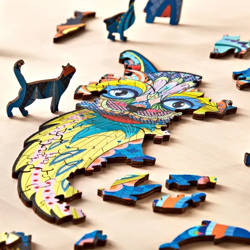 Puzzle din lemn Pisica