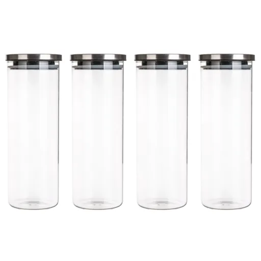 Set de 4 borcane de sticlă Banquet FREIA, 1,8 l, 4 buc., 1,8 l