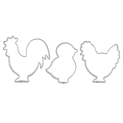 Orion Formă de tăiat din oțel inoxidabil,primăvară I, 3 buc.