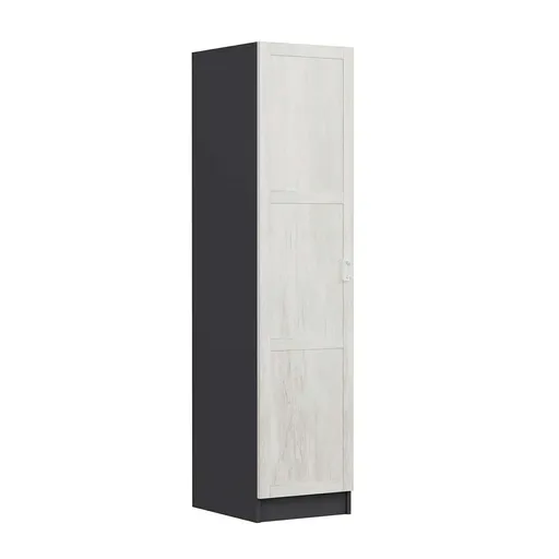Dulap pentru haine, Hanah Home, Minar Kale, 45x210x52 cm, Alb / Antracit