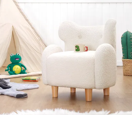 Fotoliu pentru copii, Atelier del Sofa, 209FLF1430, Alb