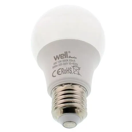 Bec LED Well LEDLW-A6515E27/BC-WL , soclu E27, 15W, 230V, lumina calda