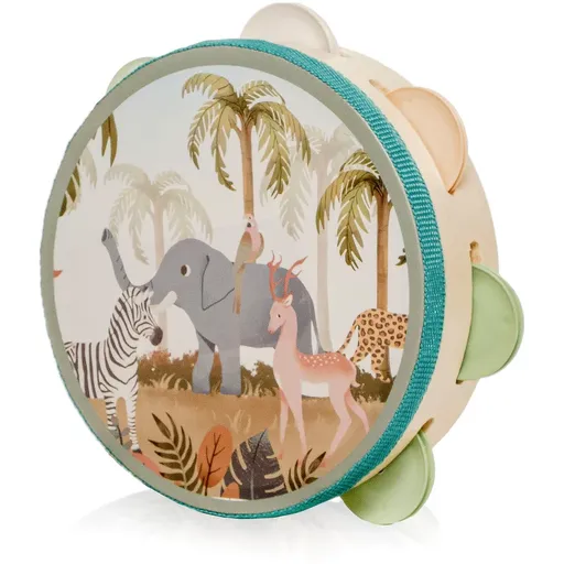 Zopa Wooden Tambourine Montessori jucărie muzicală din lemn 1 buc