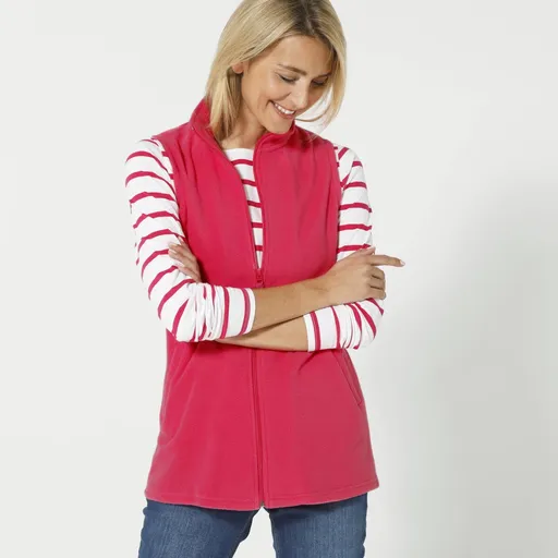 Fleece vestă cu fermoar