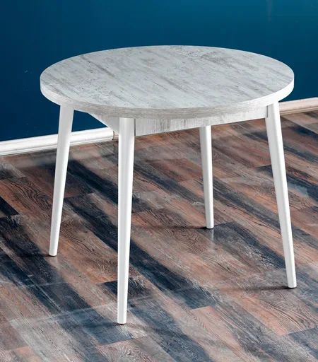 Masa, Hanah Home, Stil Antik, 90x90x77.5 cm, Antic / Alb