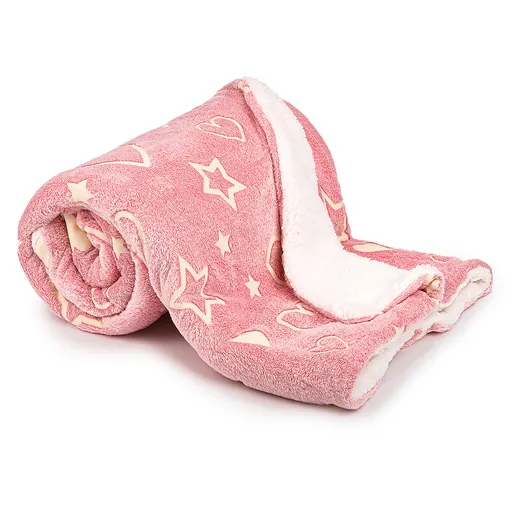 Pătură luminoasă din blăniță 4Home Heart, 150 x 200 cm