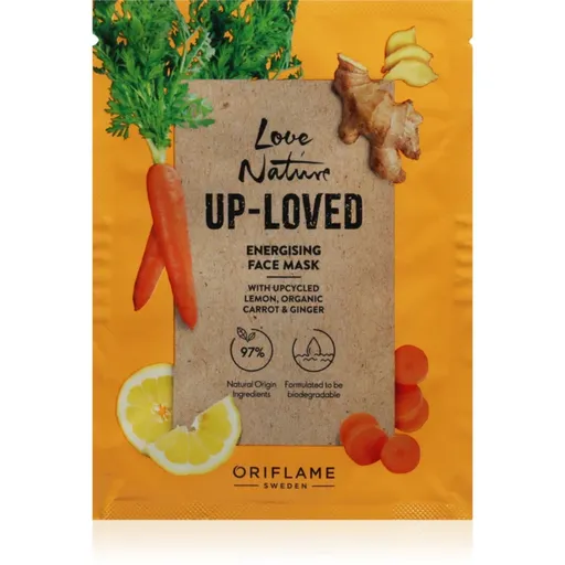 Oriflame Love Nature Up-Loved Upcycled Lemon & Organic Carrot & Ginger masca regeneratoare 10 ml