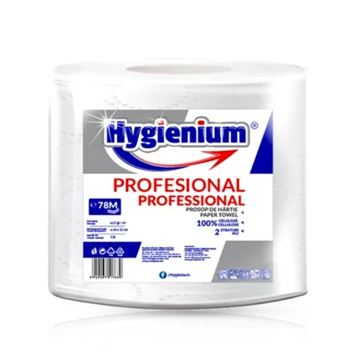 Prosop hartie alb - HYGENIUM - 2 straturi - 72 M