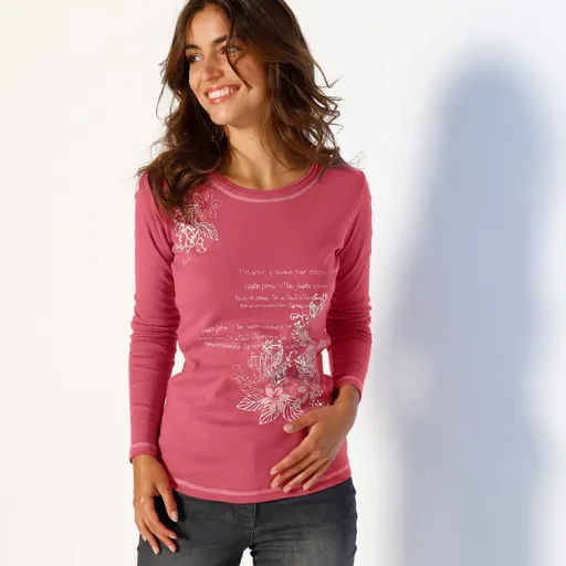 Tricou cu mânecă lungă și imprimeu