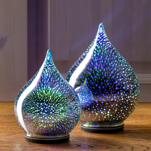 Set de 2 piese de lumini LED "Picături de sticlă"