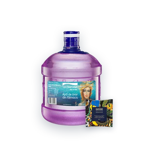 Pachet Refill (4 X 8l)  Cafea - 32 Litri Apă De Izvor + 50 De Monodoze Kafune Intenso