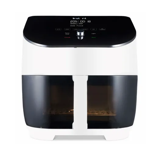 Instant Pot Vortex Plus Clearcook Hot Air Fryer 140319601, 1700W, 5.7L, 6 programe, 35-205C, iluminare interioară, alb