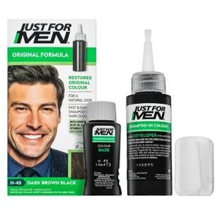 Just For Men Shampoo-in Haircolour șampon colorant pentru bărbati H45 Dark Brown Black 66 ml