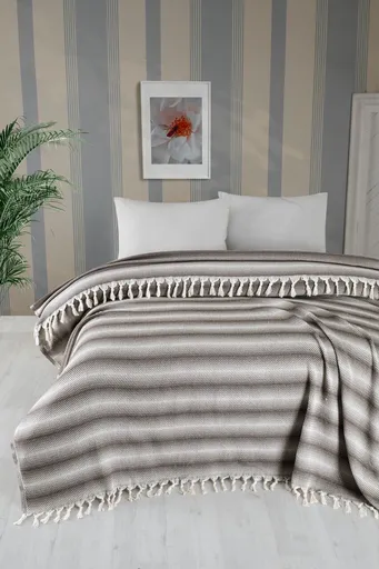 Cuvertura matlasata dubla, L'essentiel Maison, Milo, Bumbac;Poliester, Maro