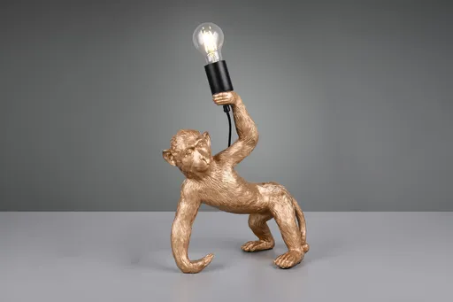 Lampa de masa Bobo, RL, 31.5x17.5x42 cm, 15W, 1x E27, polirasina, auriu